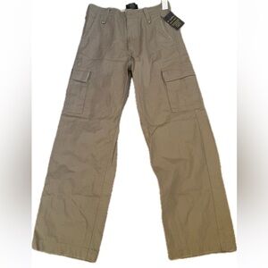 M Gordon Men's Heavy Twill Khaki Cargo Pants Size 30Wx30L Workwear Work pants